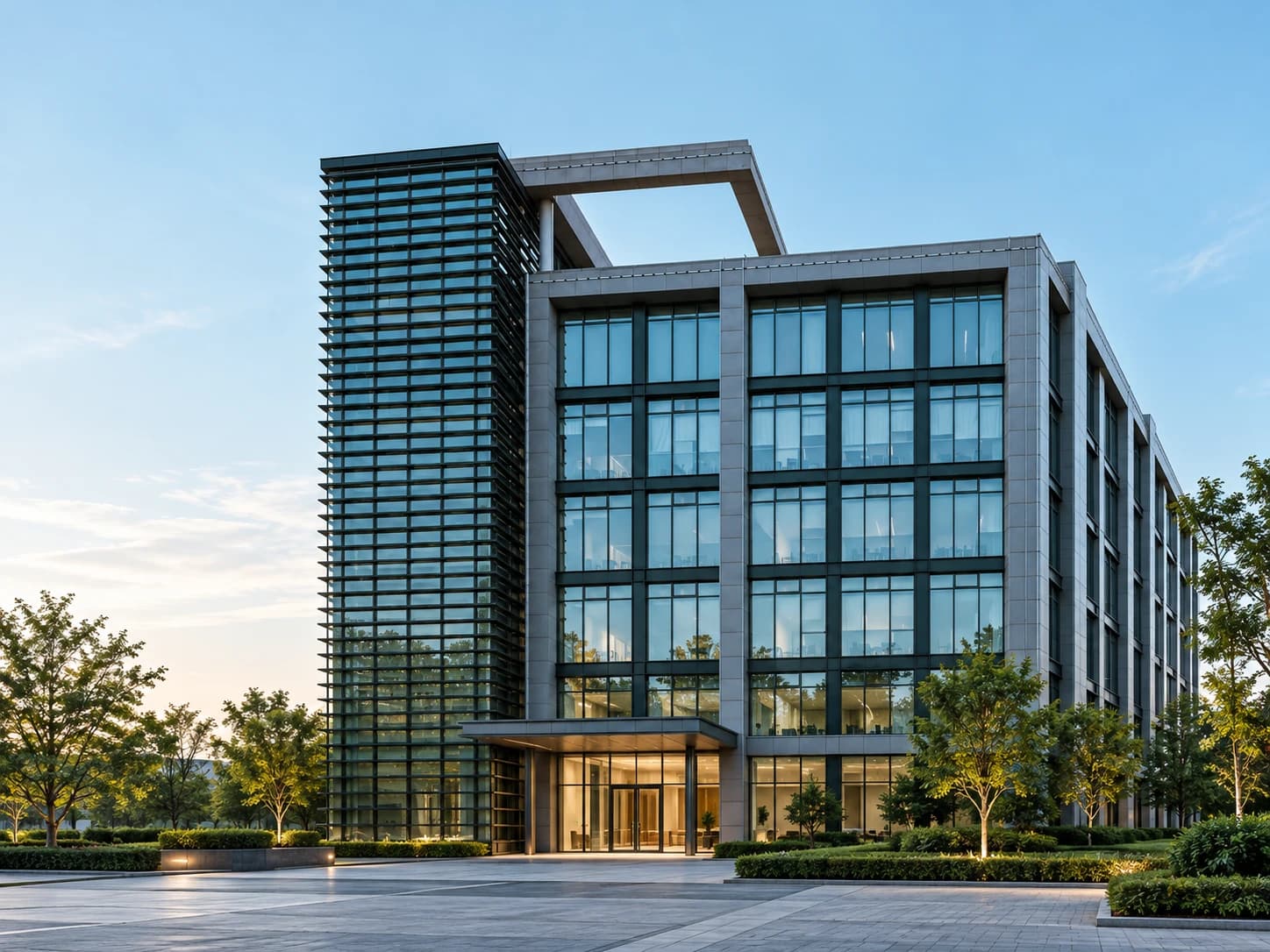 Commercial building exterior